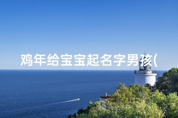 8月份出生的属鸡男孩起什么名字好姓名